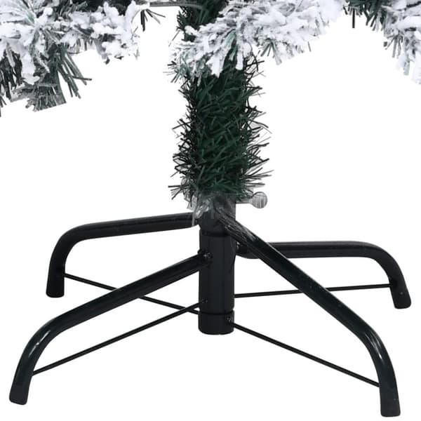 vidaXL kunstigt juletræ med lys og sne 400 cm PVC grøn
