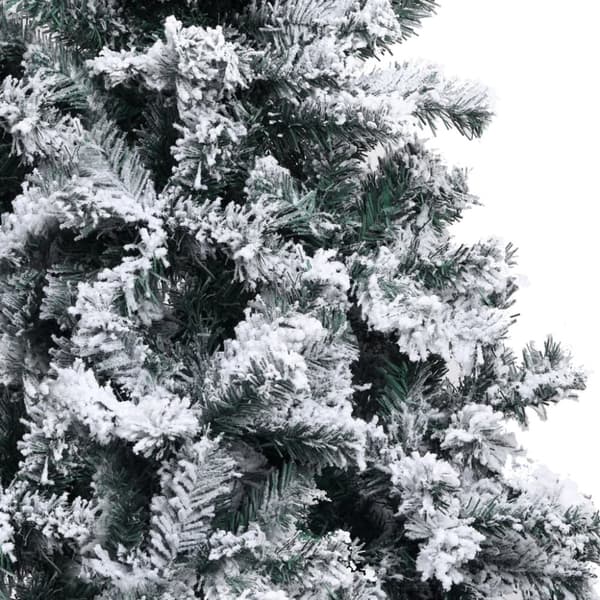 vidaXL Plastgran med snö grön 400 cm PVC