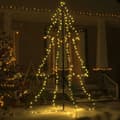 Miniatyrbilde 4 av 9: vidaXL Juletre kjegle 240 LED innendørs og utendørs 118x180 cm
