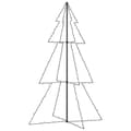 Miniatyrbilde 6 av 9: vidaXL Juletre kjegle 240 LED innendørs og utendørs 118x180 cm