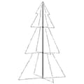 Miniatyrbillede 3 af 9: vidaXL lysende juletræ 118x180 cm 240 LED'er indendørs/udendørs