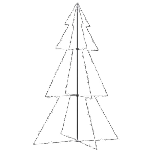 vidaXL lysende juletræ 118x180 cm 240 LED'er indendørs/udendørs