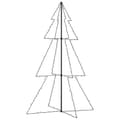 Miniatyrbillede 6 af 9: vidaXL lysende juletræ 118x180 cm 240 LED'er indendørs/udendørs