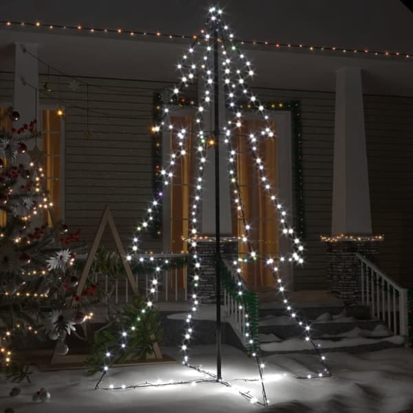 vidaXL Ljuskon för julgran 240 LED inne/ute 118x180 cm