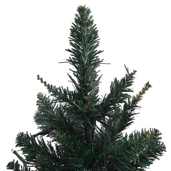 vidaXL Belyst plastgran med fot grön 60 cm PVC