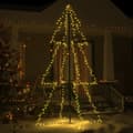 Miniatyrbillede 3 af 8: vidaXL lysende juletræ 120x220 cm 300 LED'er indendørs/udendørs