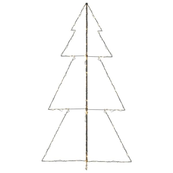 vidaXL lysende juletræ 120x220 cm 300 LED'er indendørs/udendørs