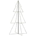 Miniatyrbillede 1 af 8: vidaXL lysende juletræ 120x220 cm 300 LED'er indendørs/udendørs