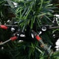 Miniatyrbillede 7 af 8: vidaXL juletræ med grankogler og lys PVC og PE 150 cm grøn og hvid
