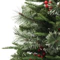 Miniatyrbillede 8 af 10: vidaXL juletræ med grankogler og lys PVC og PE 120 cm grøn