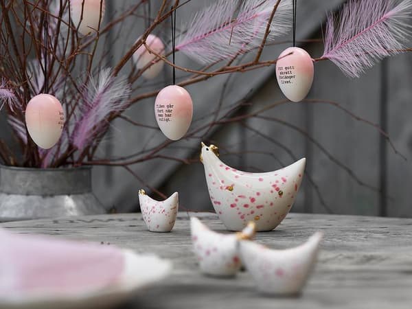 Påskägg - Ordspråksägg 6-pack Rosa Cult Design