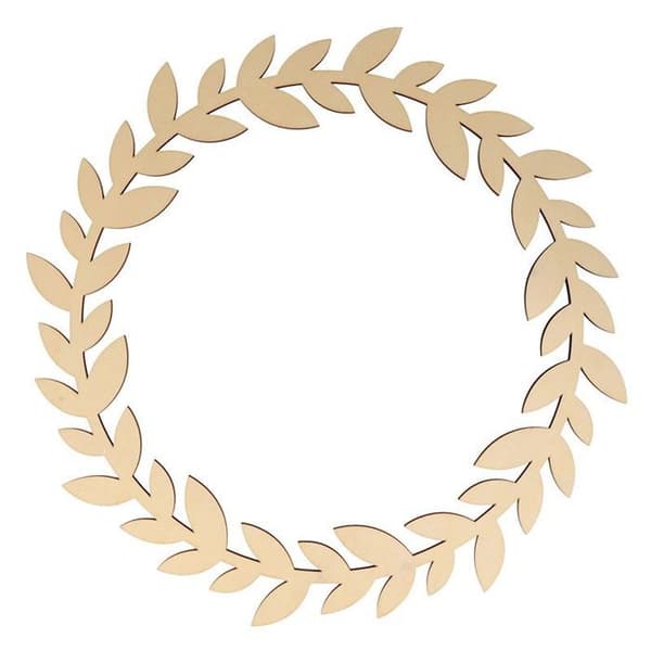 Träväggkrans Ø 35 cm - Löv