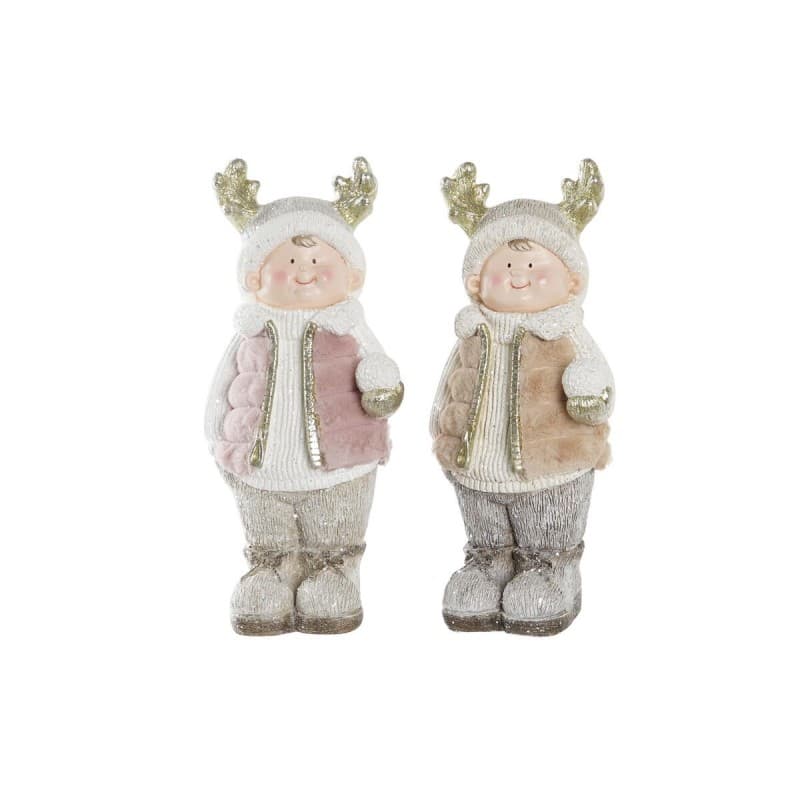 Julgranskula DKD Home Decor Pojkar Magnesium (20,5 x 18 x 49,5 cm) (2 antal)