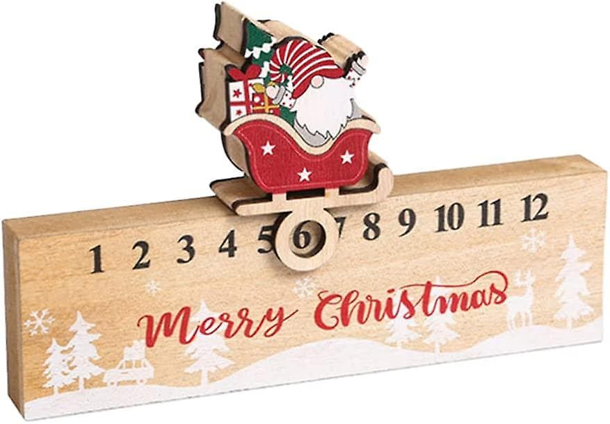 Jul Countdown kalender bordsdekoration