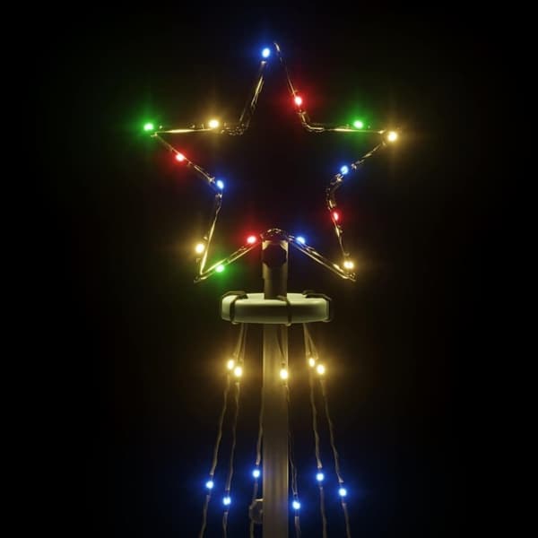 vidaXL Julgranskon färgglad 108 LEDs 70x180 cm