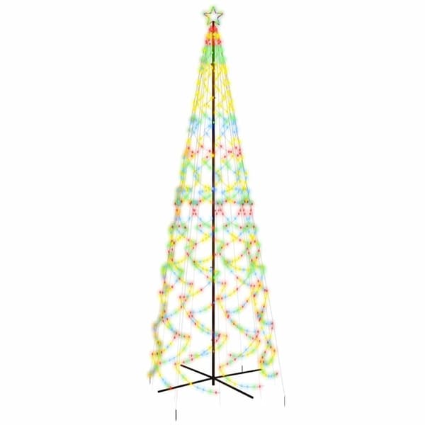 vidaXL Julgranskon färgglad 1400 LEDs 160x500 cm