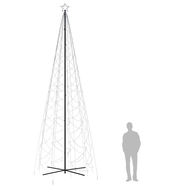 vidaXL Julgranskon blå 1400 LEDs 160x500 cm