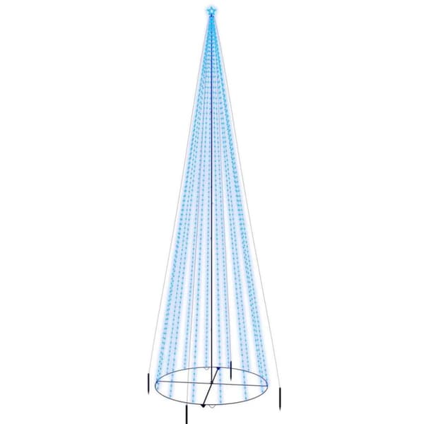 vidaXL Julgranskon blå 1134 lysdioder 230x800 cm