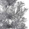 Miniatyrbild 6 av 9: vidaXL Smal halv plastgran med stativ silver 240 cm