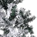 Miniatyrbild 6 av 9: vidaXL Smal halv plastgran med snö 210 cm