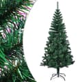 Miniatyrbild 1 av 8: vidaXL Plastgran med regnbågsskimrande grenar grön 240 cm PVC