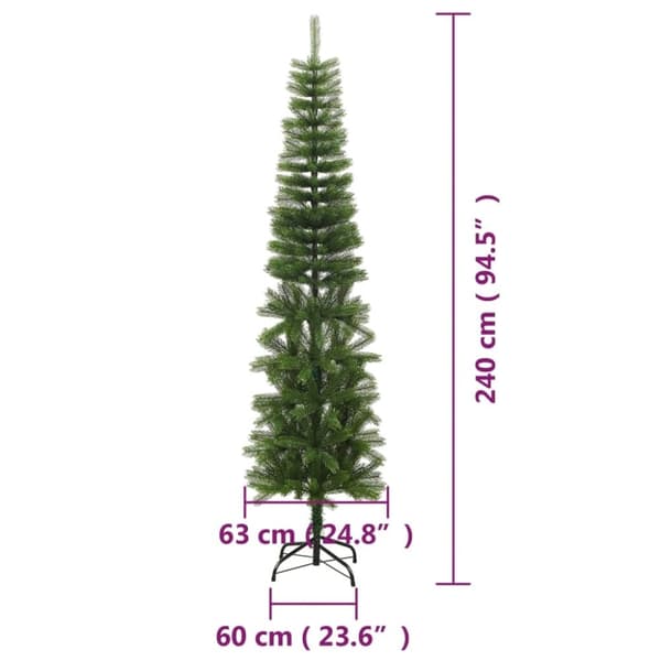 vidaXL Smal plastgran med fot 240 cm PE