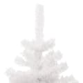Miniatyrbilde 6 av 10: vidaXL Forhåndsbelyst virvel-juletre med potte hvit 180 cm PVC