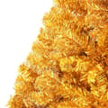 Miniatyrbild 6 av 8: vidaXL Halv plastgran med fot guld 210 cm PET