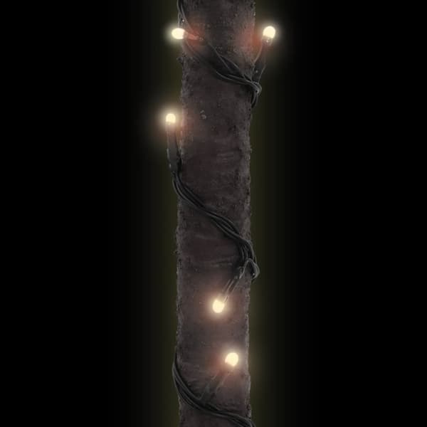 vidaXL LED-palmetre varmhvit 252 lysdioder 400 cm