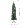 Miniatyrbild 8 av 8: vidaXL Smal plastgran med fot 120 cm PVC
