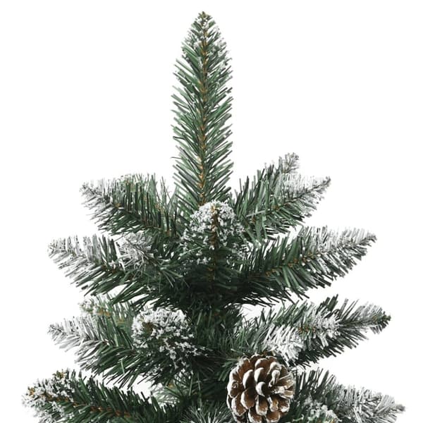 vidaXL Plastgran med fot grön 240 cm PVC