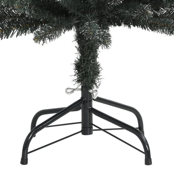 vidaXL Smal plastgran med fot grön 150 cm PVC