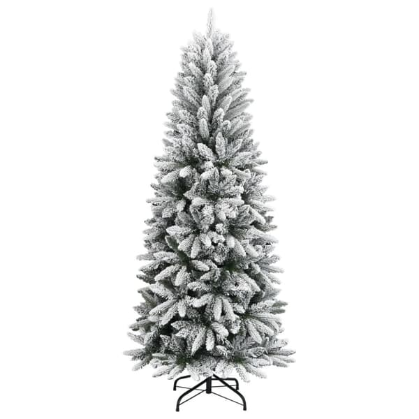 vidaXL Plastgran med snö 120 cm PVC&PE