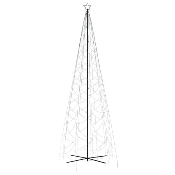vidaXL Kartio joulukuusi 1400 sinistä LED-valoa 160x500 cm