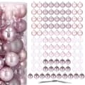 Miniatyrbild 4 av 4: Julgranskulor - SPRINGOS - 100 st - Ø 6 cm - Plast - Rosa