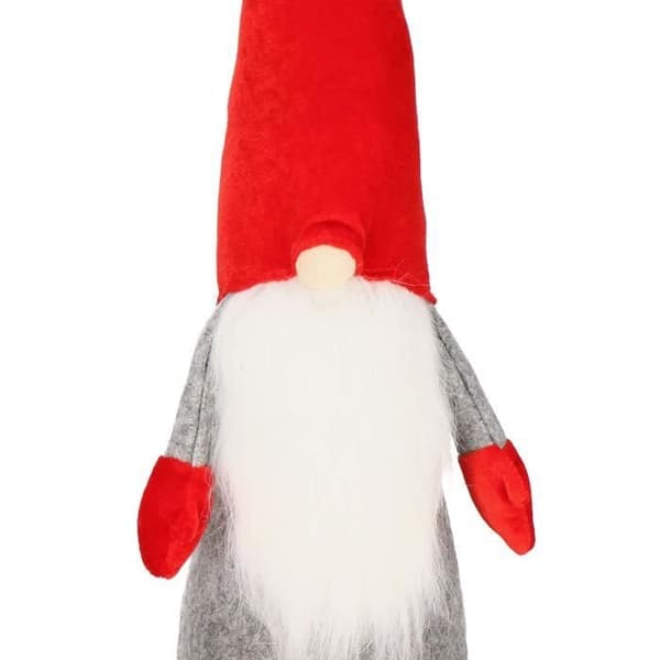 Jultomte - SPRINGOS - 50 cm - Röd och Grå - Inredning - Filz