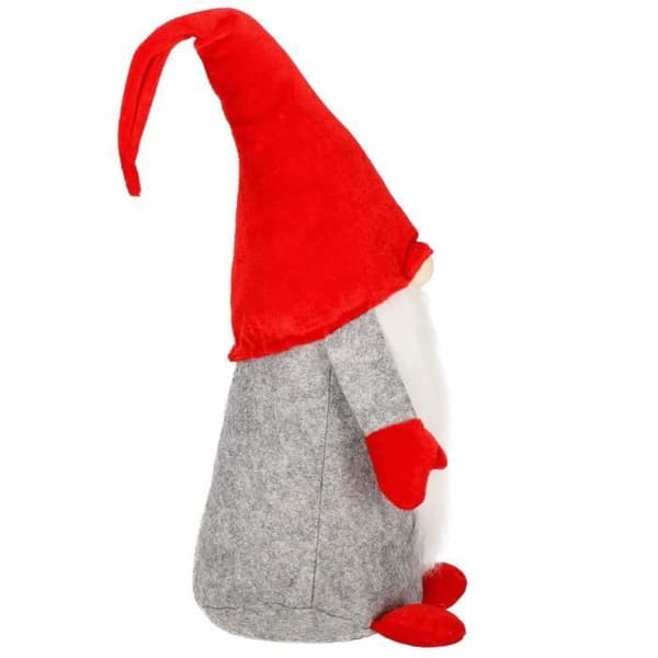 Jultomte - SPRINGOS - 50 cm - Röd och Grå - Inredning - Filz