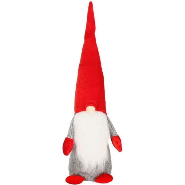 Jultomte - SPRINGOS - 50 cm - Röd och Grå - Inredning - Filz