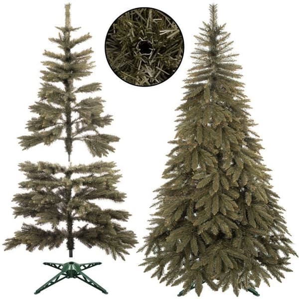 Konstgjord julgran - SPRINGOS - 220 cm - PVC - Inomhus - Klassisk