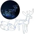 Miniatyrbild 4 av 4: Renren LED med släde - SPRINGOS - 288 LED - 210 cm - Kallvit - IP44