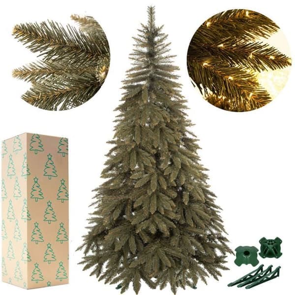 Julgran Artificiell - SPRINGOS - 150 cm - Grön - 451 Grenar - Stöd Ingår