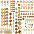 Miniatyrbild 2 av 4: Julkulor - SPRINGOS - 155 st - Plast - Guld färg - Olika dekorationer