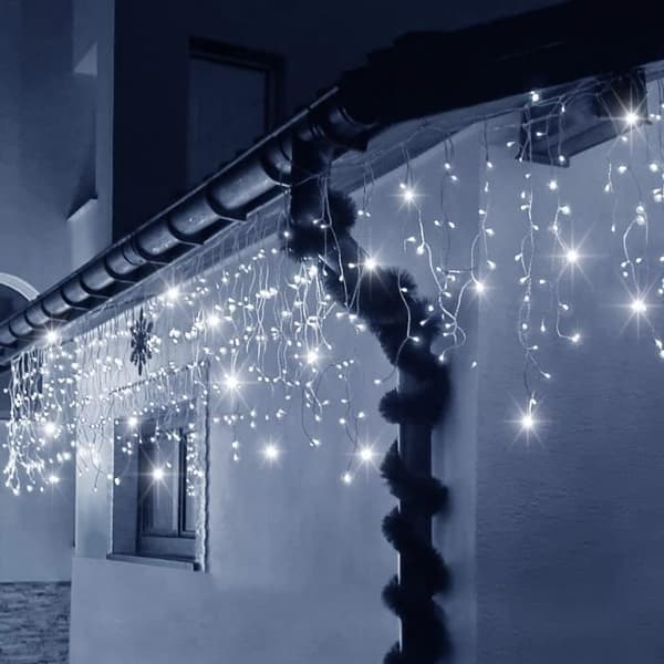 Ljusgirland - SPRINGOS - 500 LED - 22,5 m - Kall vit - Blinkande funktion