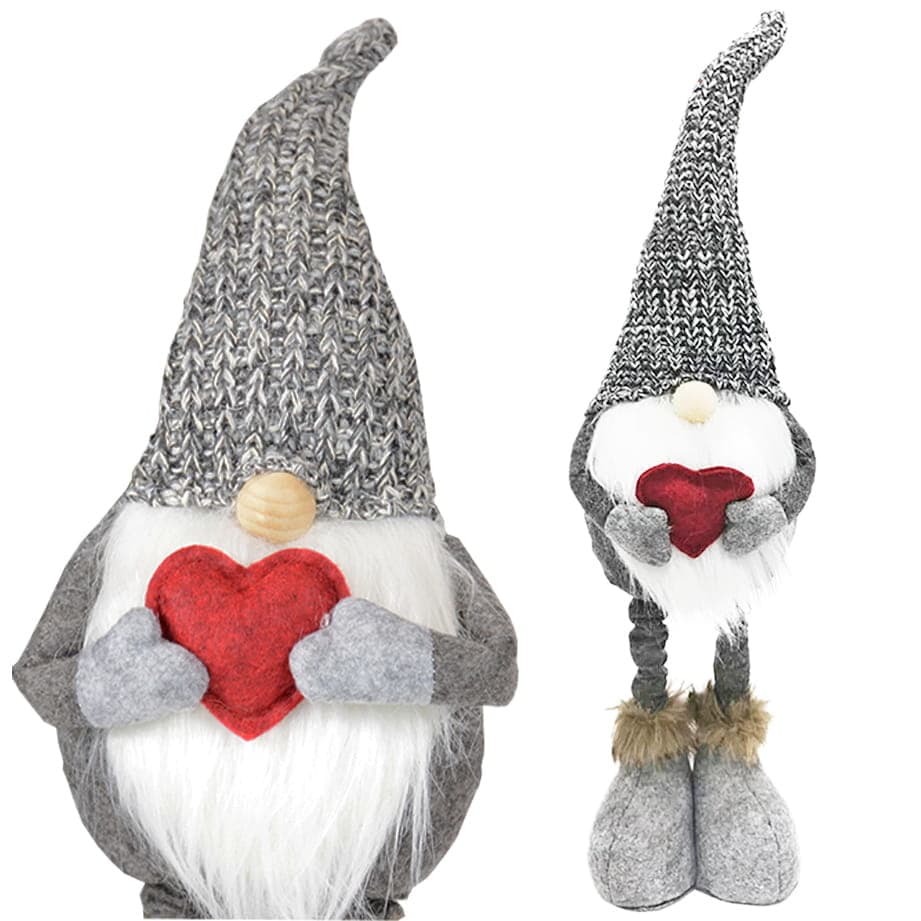 Jultomte - jultomte - med hjärta - kram