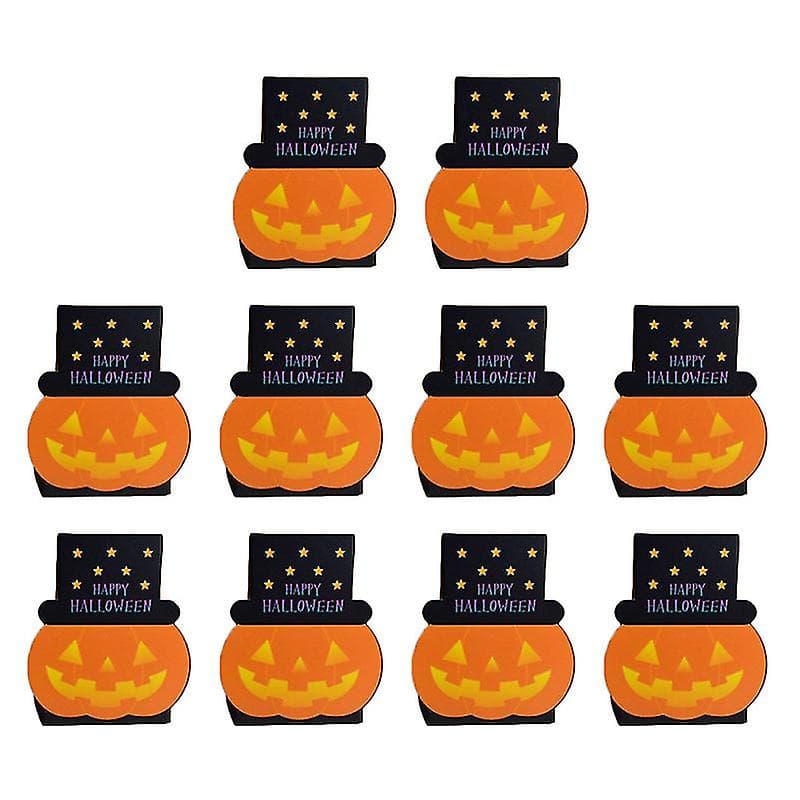 10pcs Happy Halloween Nougat Boxes Pumpkin Shape Cookie Bag Diy Gift Box Party Supplies For Candy Pastry Caramel