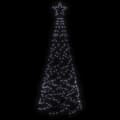 Miniatyrbild 5 av 11: vidaXL Julgranskon kallvit 200 LEDs 70x180 cm