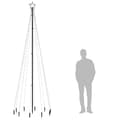 Pikkukuva 9 / 10: vidaXL Joulukuusi piikillä 310 sinistä LED-valoa 300 cm
