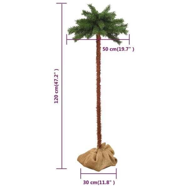 vidaXL Joulupuu LED-valoilla 120 cm