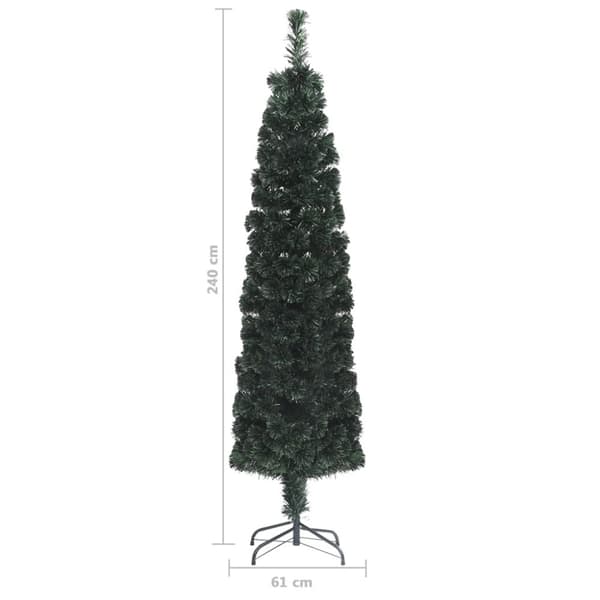 vidaXL Smal plastgran med fot 240 cm fiberoptik