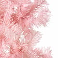 Pikkukuva 7 / 10: vidaXL Kapea puolikas tekojoulukuusi jalustalla pinkki 240 cm